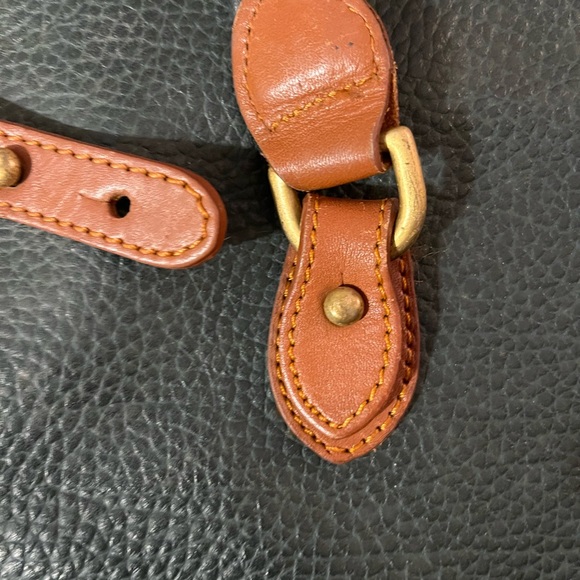 Dooney and Bourke leather satchel handbag purse black and brown - Picture 2 of 4